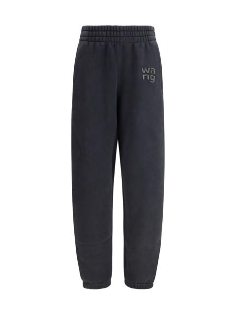 Alexander Wang Alexander Wang Women Sweatpants With Raised Glitter Logo Detailing