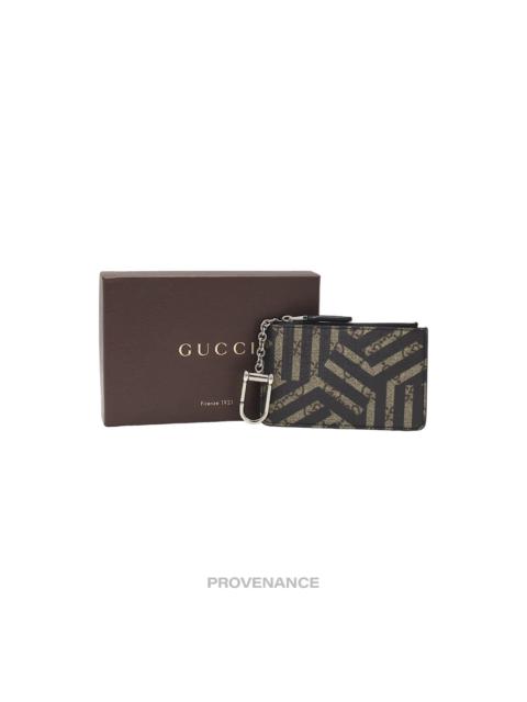 GUCCI Gucci Key Pouch Cles - GG Supreme Caleido Ebony