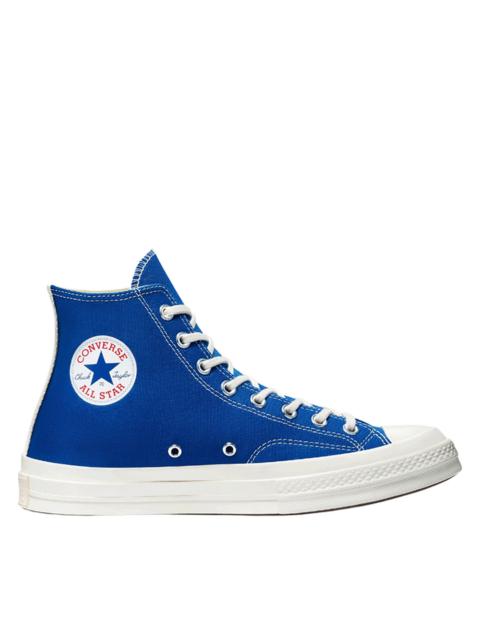 Comme Des Garçons Converse Black Heart Blue High Top