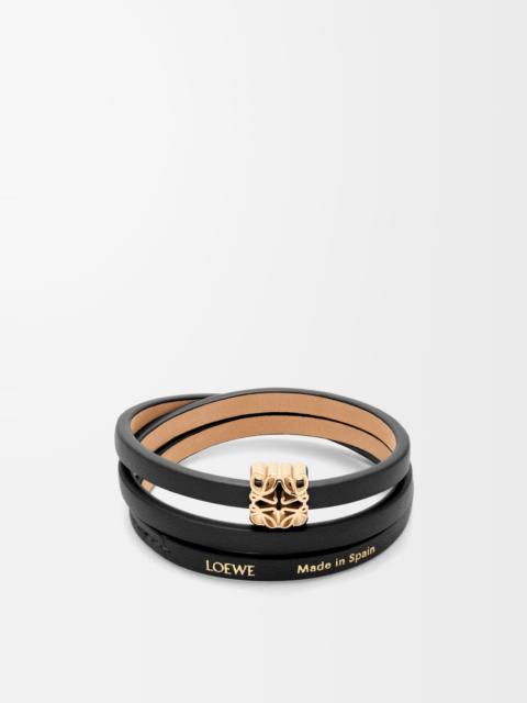 Loewe Anagram Bombé twist bracelet in calfskin