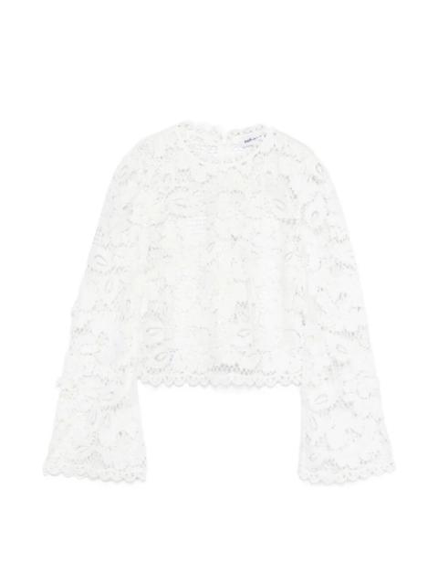 self-portrait Crochet Lace Top