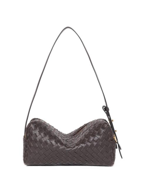 Elleme Trousse Intrecciata Leather Dark Brown