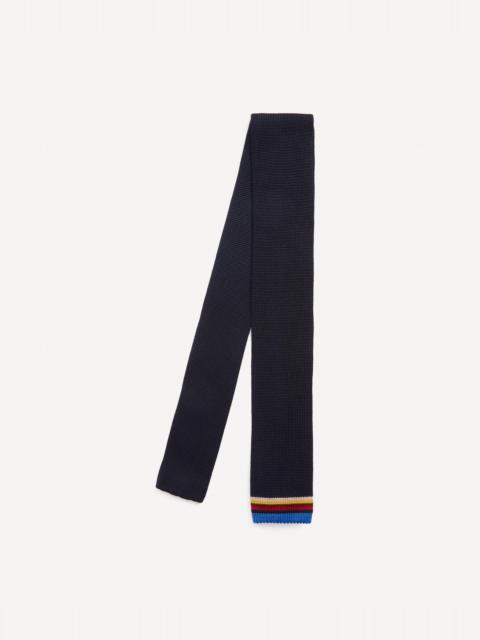 Paul Smith Navy Knit Striped Tie