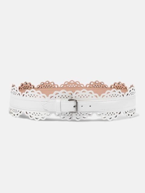 Alaïa Laser-cut leather belt
