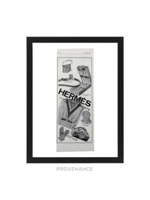 Hermès Hermes Antique Vintage Newsprint Ad - Hermes Sports