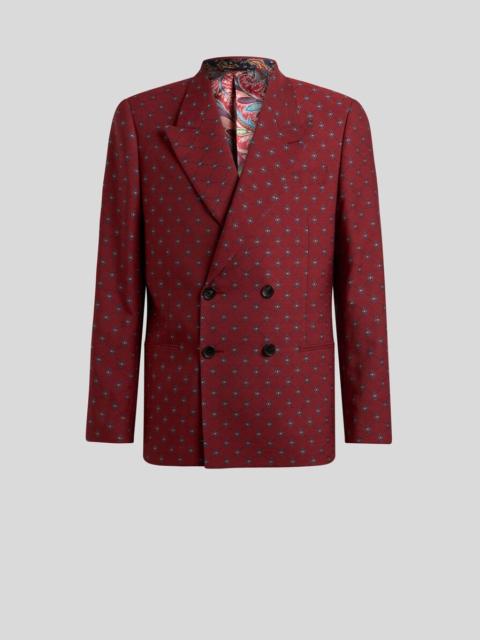Etro DOUBLE-BREASTED ARCHIVE TIE JACQUARD BLAZER