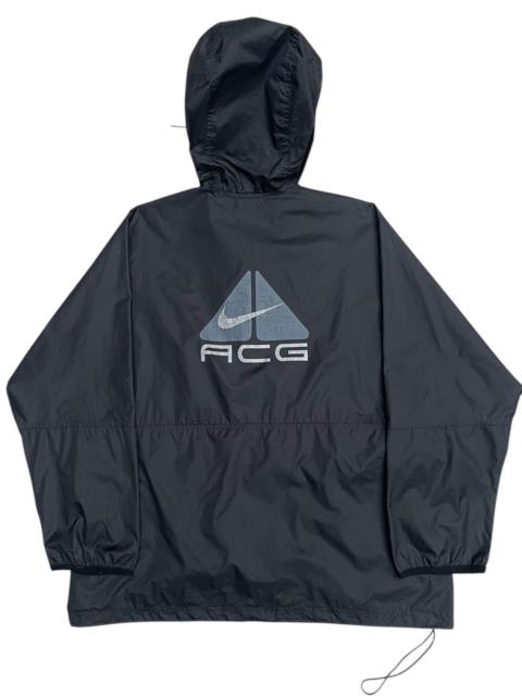 Nike ACG Vintage Nike ACG Pullover Windbreaker - Black Hooded Jacket