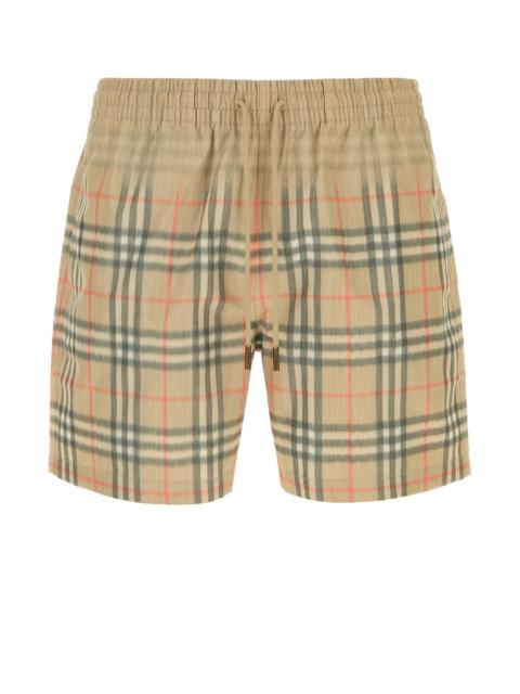 Burberry Printed polyester swimming shorts