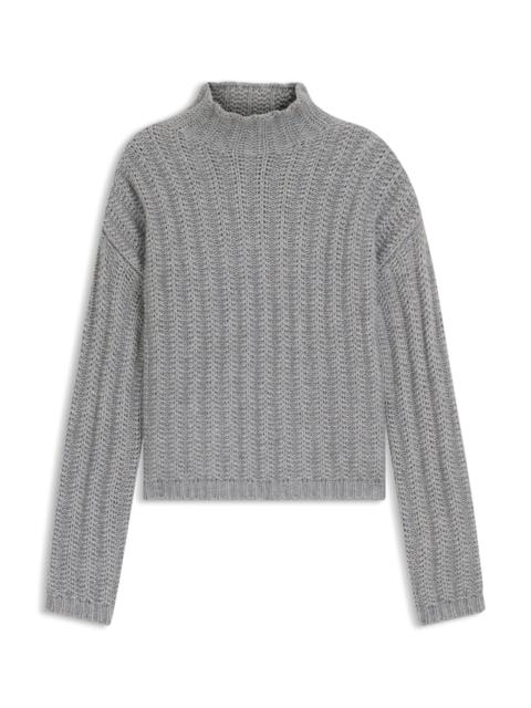 HUGO KNITTED SWEATER WITH RIBBED STRUCTURE