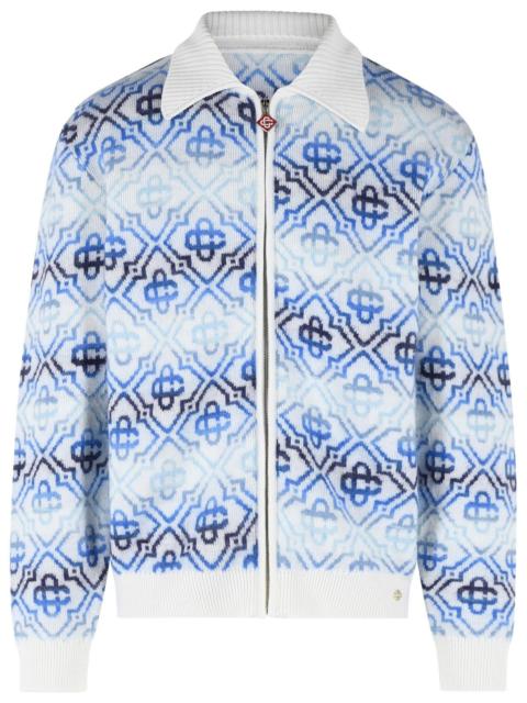 CASABLANCA Casablanca Light Blue Wool Blend Sweater