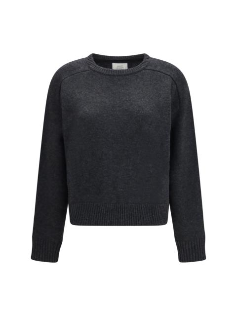 Loulou de Saison Loulou De Saison Breha Wool Cashmere Sweater Charcoal