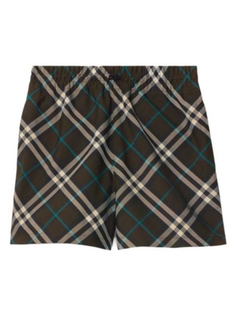 Burberry Burberry Checkered Drawcord Shorts