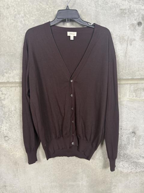 Brioni $1395 Brioni V-Neck Silk Blend Cardigan sweater