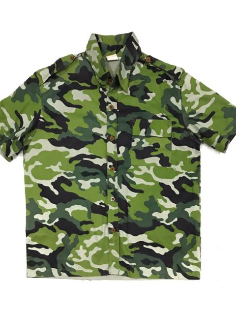 Other Designers Designer - shirt button fullprint camo army (A1)