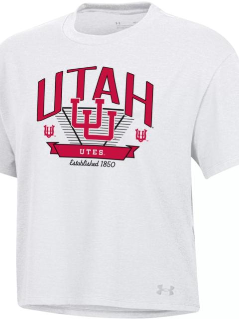 Under Armour Under Armour Women's Utah Utes White Icon Short Sleeve T-Shirt