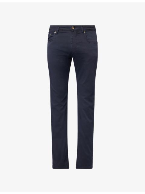 CORNELIANI Straight-Leg Cotton-Blend Chinos