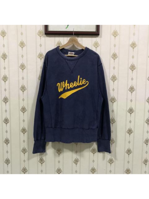 Other Designers Japanese Brand - Faded Octopus army WHEELIE distressed sweatshirt