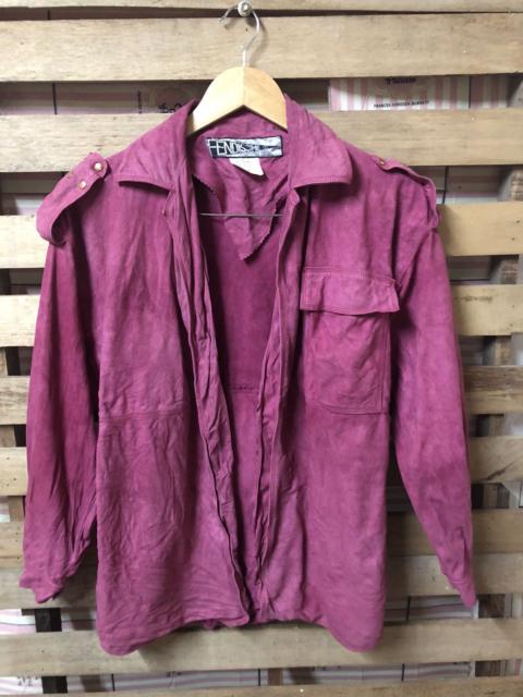 FENDI TRUE VINTAGE 1973 🔥FENDISSIME BUTTONLESS LEATHER JACKET