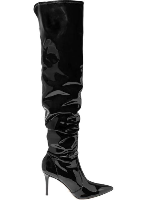 Gianvito Rossi 85 vinyl over-the-knee boots