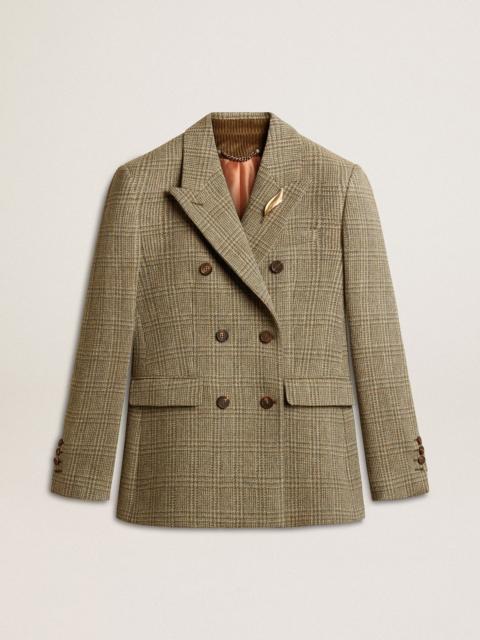 Golden Goose Women's double-breasted blazer in Shetland wool