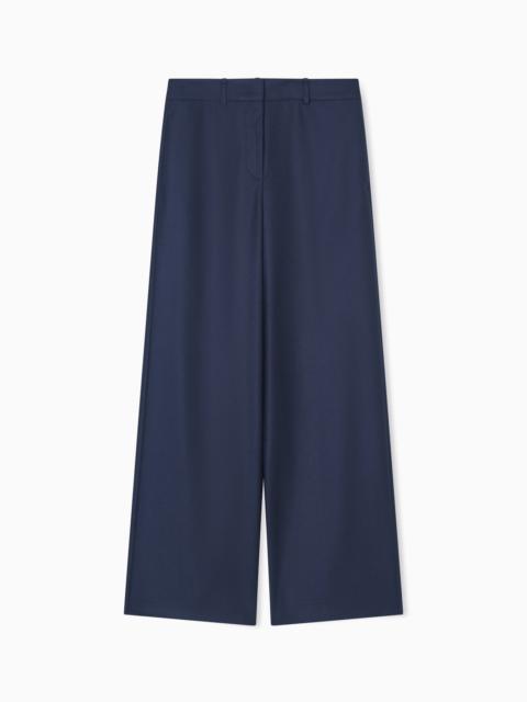 GIORGIO ARMANI WIDE-LEG TROUSERS IN CASHMERE FLANNEL