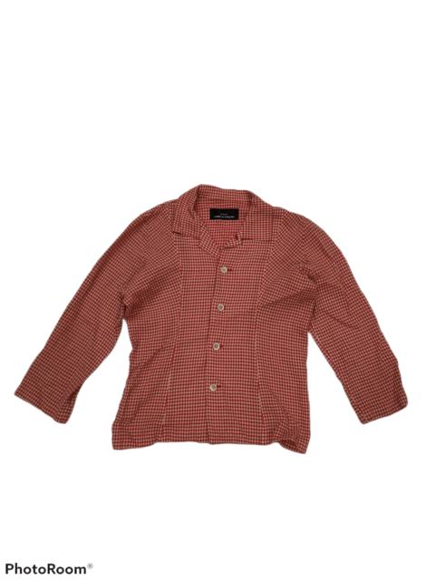 Comme Des Garçons VINTAGE CDG TRICOT HOUNDSTOOTH PATTERN TOP SHIRT