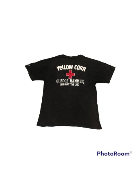 Other Designers Vintage Yellow Corn Faded Black Tee