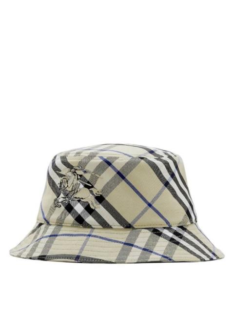 Burberry Burberry EKD Embroidered Check Bucket Hat
