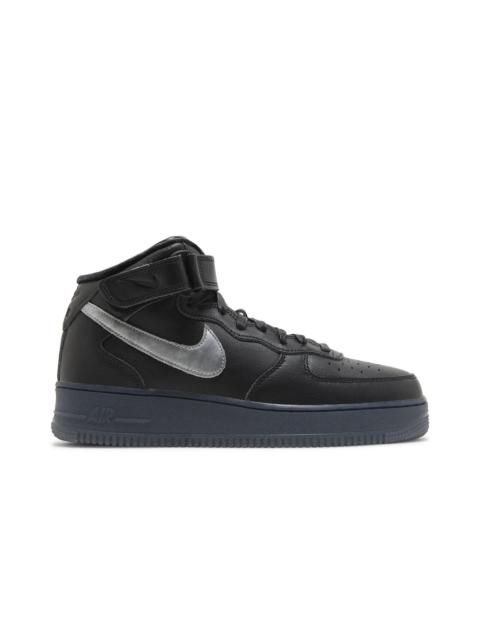 Nike Air Force 1 Mid Premium 'Black Metallic Silver'
