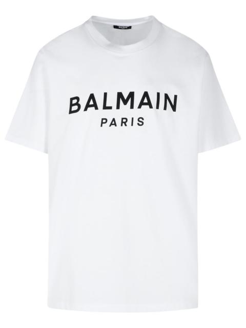 Balmain Balmain White Cotton T-Shirt Men