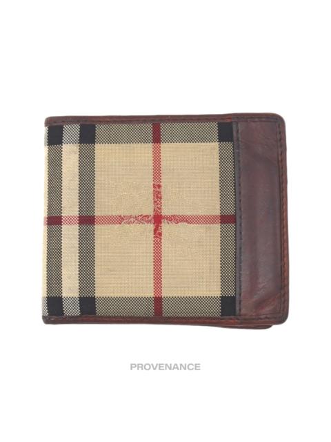 Burberry Burberry Nova Check Canvas Bifold Wallet - Brown