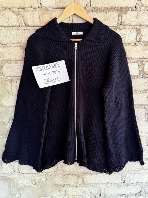 Vintage Issey Miyake Full Zipper Knit Sweater Made In Japan