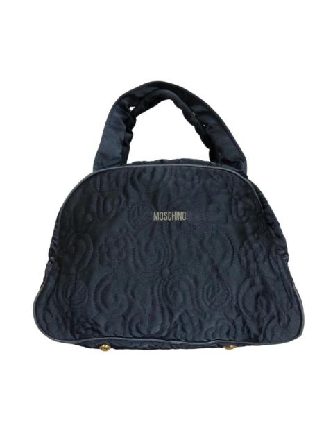 Moschino Satin Embroidered Tote Bag
