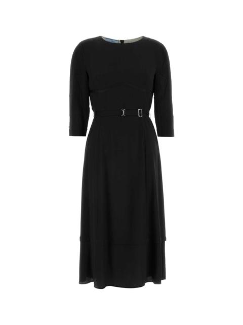 Prada Prada Women Black Acetate Blend Dress