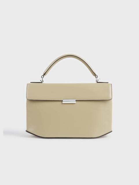 TOTEME Clip polished-leather top handle cashew