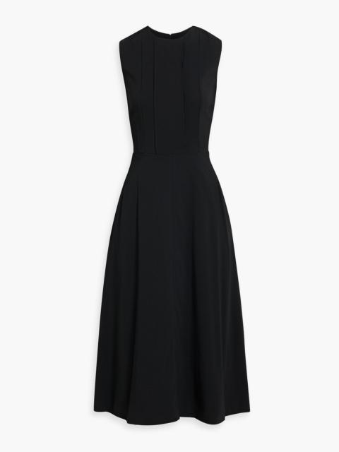 Another Tomorrow Crepe midi dress