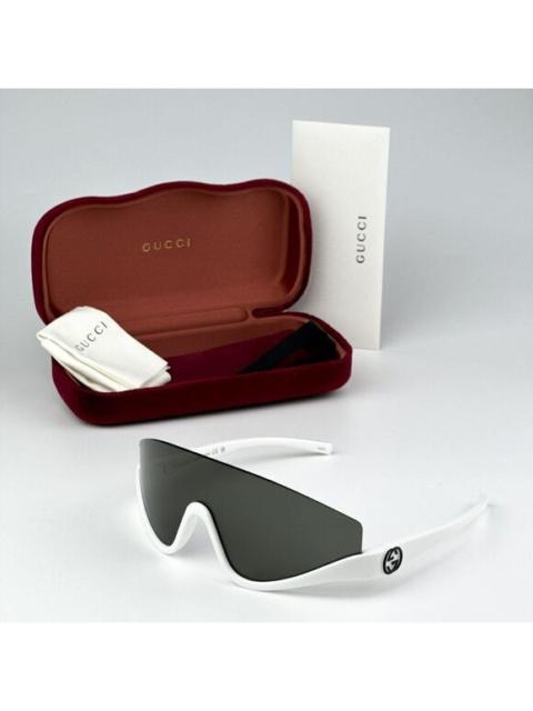 GUCCI NEW Gucci GG1650S 007 White Grey Unisex Shield Mask Sunglasses GG 1650S