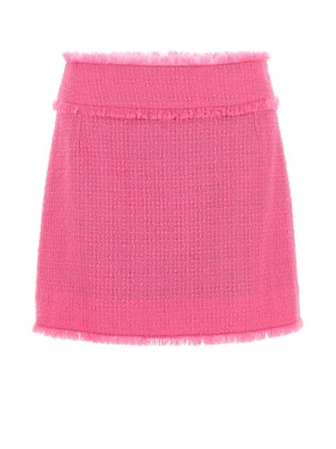 Dolce & Gabbana Dolce & Gabbana Women Fuchsia Tweed Mini Skirt