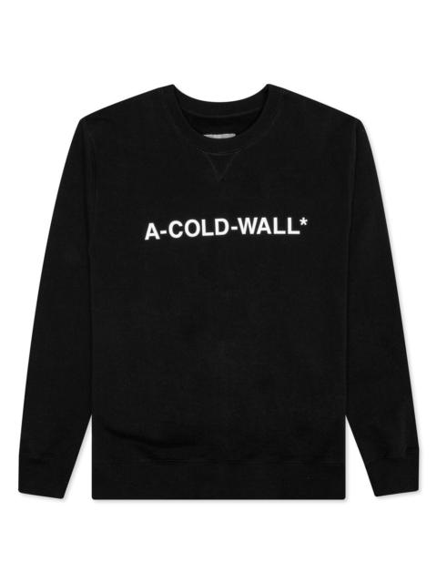 A-COLD-WALL* A-COLD-WALL ESSENTIAL LOGO CREWNECK - BLACK