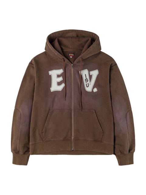 EVISU EV and Seagull Patches Embroidery Relax Fit Hoodie Jacket