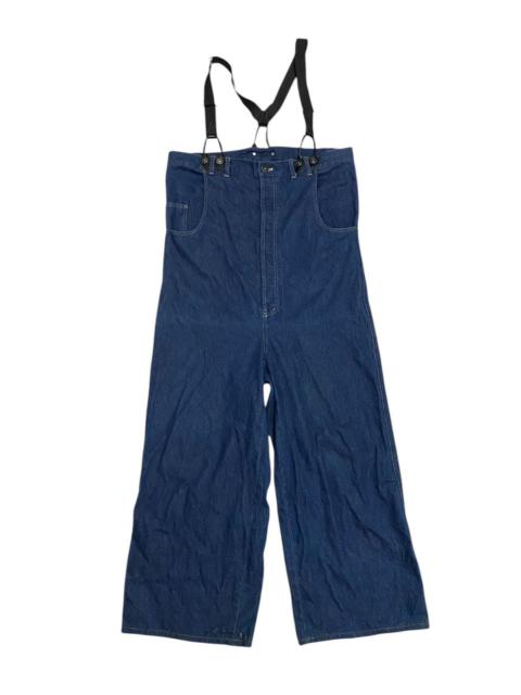 Vintage 90s Jeans Paul Gaultier Wideleg Suspender Jeans