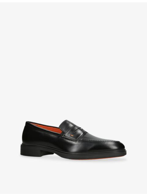 Santoni Easy Leather Loafers