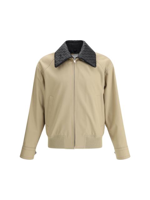 Bottega Veneta Men Jacket With Leather Collar