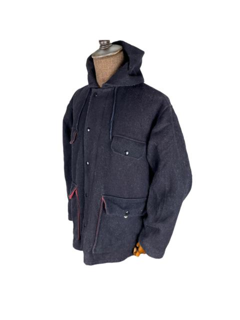 🔥JOHNSON WOOLEN MILLS UTILITY POCKET HOODIE ZIPPER JACKET