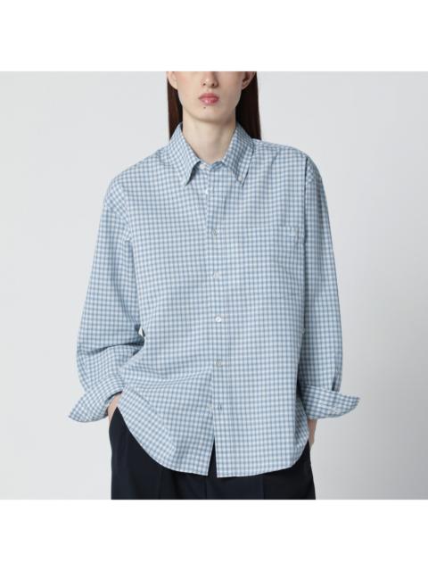Dunst Dunst Oversized Light Blue Check Shirt Women