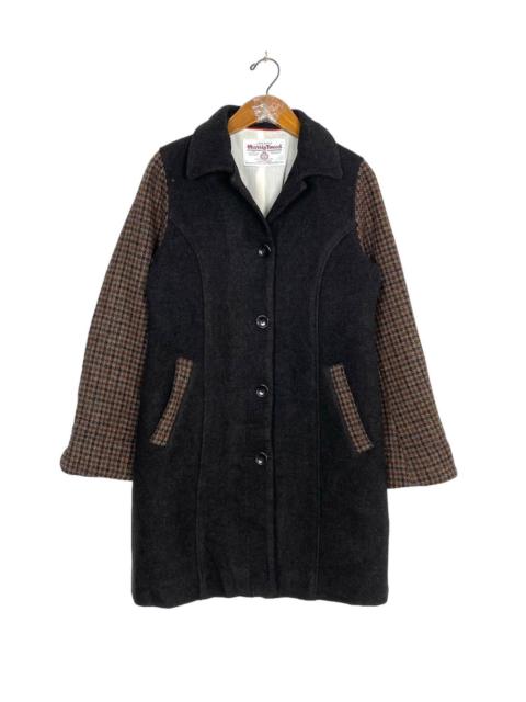 Other Designers Rare‼️ Harris Tweed Houndstooth Wool Coat
