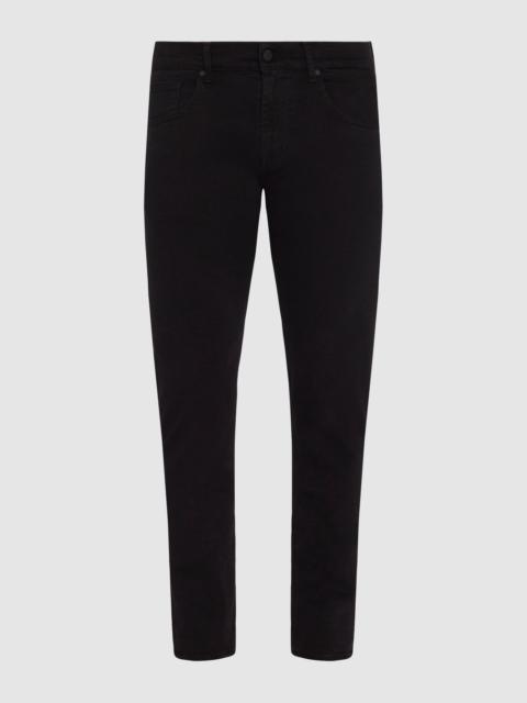 7 For All Mankind Luxe Performance Plus Slimmy Tapered In Black