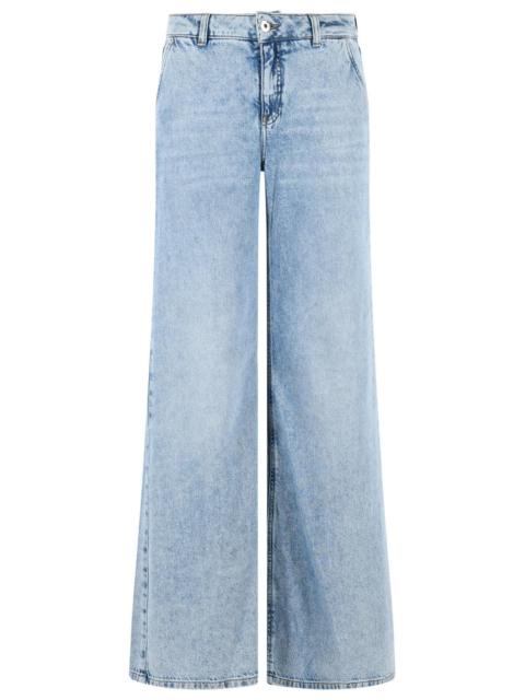 Blumarine Blumarine 'Flare' Blue Cotton And Viscose Jeans Women