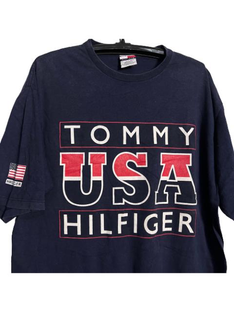 Other Designers Vintage - 🔥RARE🔥Vintage Tommy Hilfiger USA Spell Out Logo Shirt