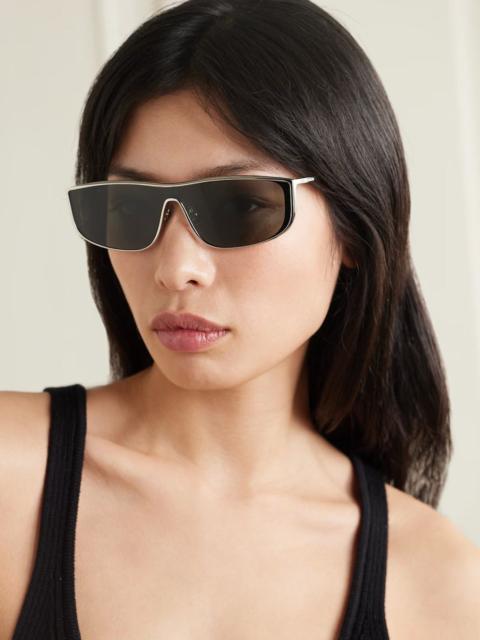 SAINT LAURENT NEW SAINT LAURENT SL605 LUNA 001 SILVER SUNGLASSES SL605